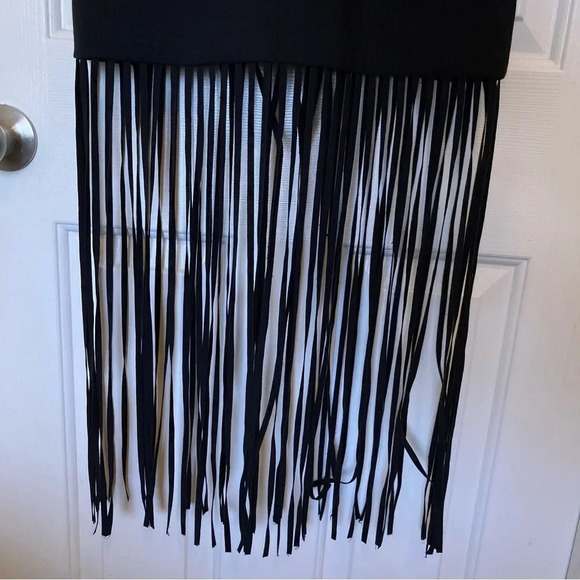 LIKELY Noreen Black Fringe Dress Size 4 - Picture 7 of 9